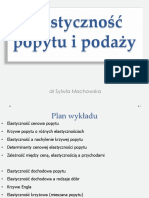 Elastyczność Popytu I Podaży: DR Sylwia Machowska