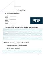 Test CLR Cu Descriptori - Clasa I