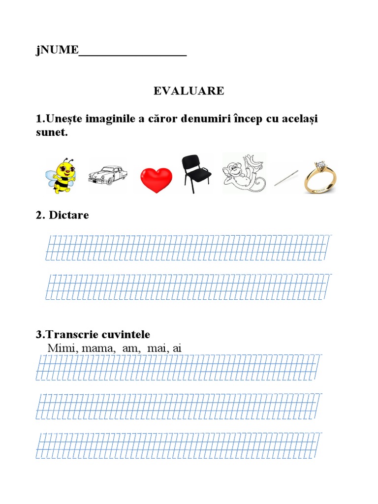 Test Mem Clasa I - Cu Descriptori | PDF