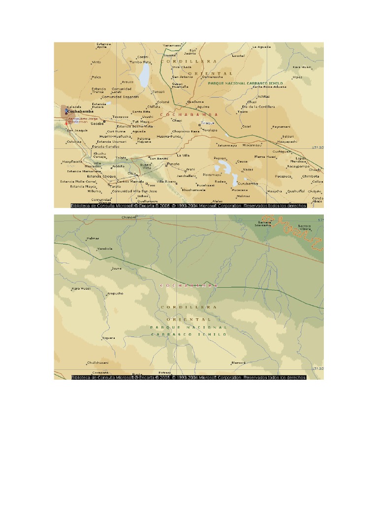 Mapa Poliducto Cochabamba-Norte de Santa Cruz | PDF