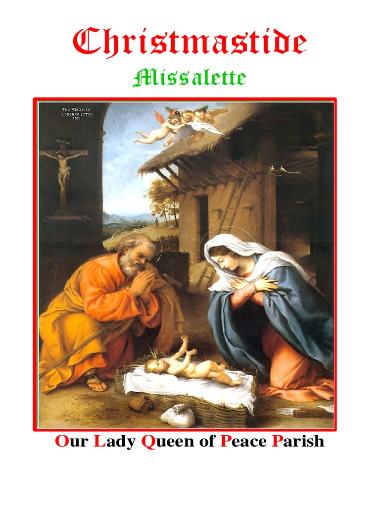 Missalette for christmas tide download free pdf mass liturgy