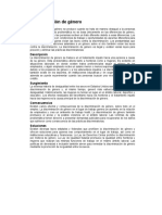 Discriminación de género: trato desigual e injusto