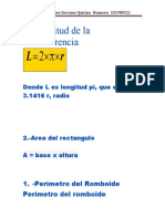 Longitud de La Circunferencia Matematicas I