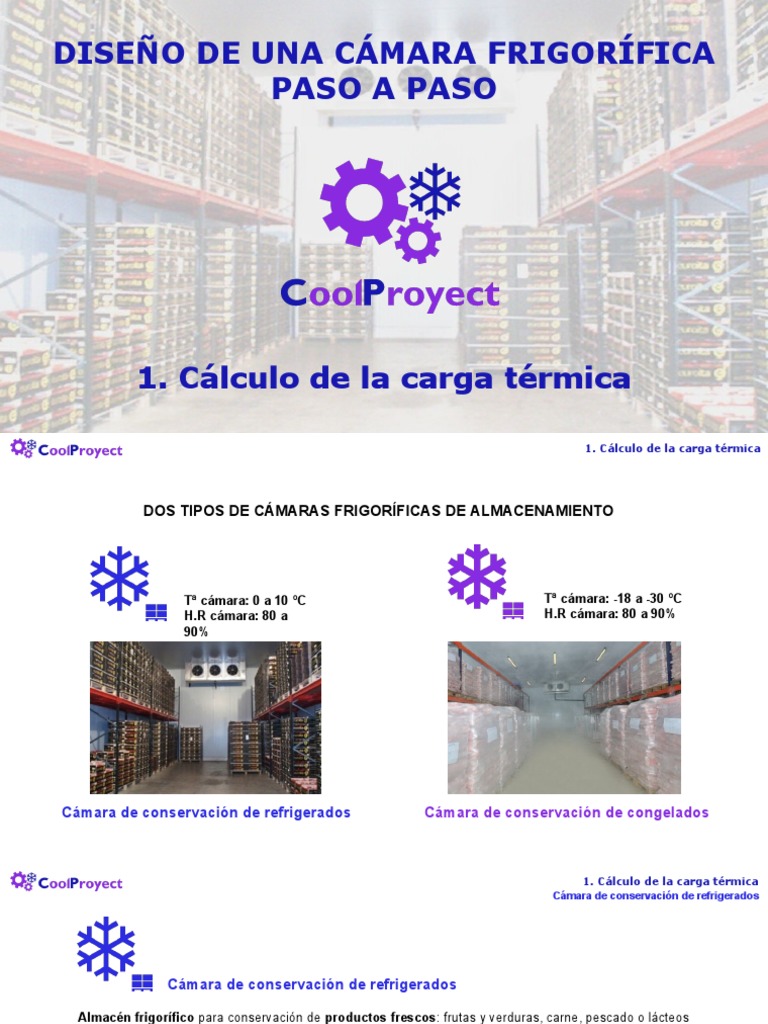Cálculo de Carga Térmica en Cámaras Frigoríficas | PDF | Aislamiento