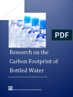 Research On The Carbon Footprint of Bottled Water: Beverage Industry Environmental Roundtable, June 2012