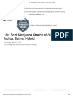 18+ Best Marijuana Strains of All Time - Indica, Sativa, Hybrid
