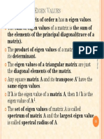 Properties of Eigen Values