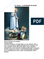 Oração de Consagração À Nossa Senhora de Fátima - Religião Católica - 02 01 2023