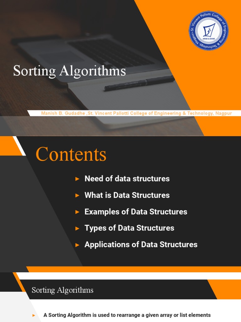 Class 12 - Sorting Algorithms | Download Free PDF | Array Data ...