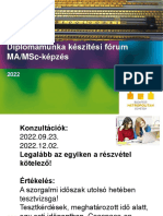 Diplomamunka Készítési Fórum - 1 (MA)