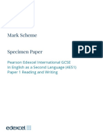 Specimen Paper 4ES1 01 MS