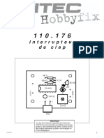 Interrupteur de Clap: 180 100 K 0,1 F LED + CD 4013