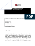 Programa Historia, política y debates contemporáneos 