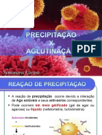 Reações de Aglutinação X Precipitação