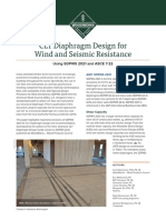 CLT Diaphragm Design for Wind and Seismic Resistance