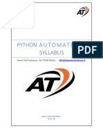 Python Automation Program 2 - Syllabus - Aarav Tech Solutions