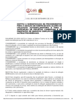 Decreto 3302 2019 de Itu SP