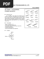 Unisonic Technologies Co., LTD: 2A, 650V N-Channel Power Mosfet