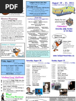 August 19 - 21, 2011: Family Fun and Entertainment With