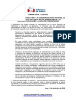 Comunicado Ayuda Humanitaria 14 12 2022