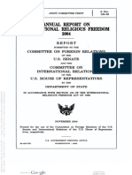 2004 Annual Report on International Religious Freedom