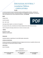 Convocatoria Intersecundarias