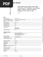 XVB Indicator Bank Specifications | PDF | Components | Power (Physics)