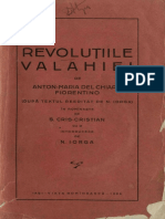 Revolutiile Valahiei - Del Chiaro Anton Maria - Iasi - 1929