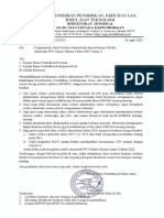 Pengumuman Hasil Seleksi Administrasi D... Rektorat Pendidikan Profesi Guru (PPG)