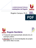 Instalações - Esgoto Sanitário