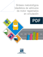 Sístesis Metodológica de La Estadística de Vehículos de Motor Registrados en Circulación 2014