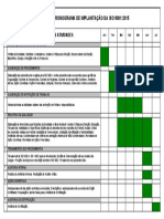 Cronograma de Implantação Da ISO 9001 - 2015