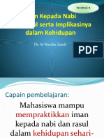 Iman Kepada Nabi Dan Rasul Dan Implikasinya Dalam Kehidupan