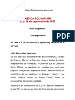 Agenda Bolivariana Sep 2022 3