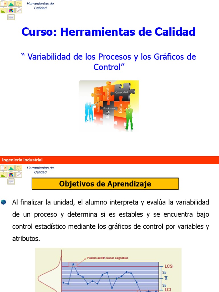 Variabilidad y Gráficos de Control en Calidad | PDF | Estadísticas ...