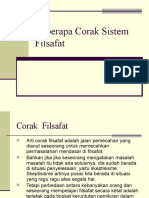 Corak Sistem Filsafat