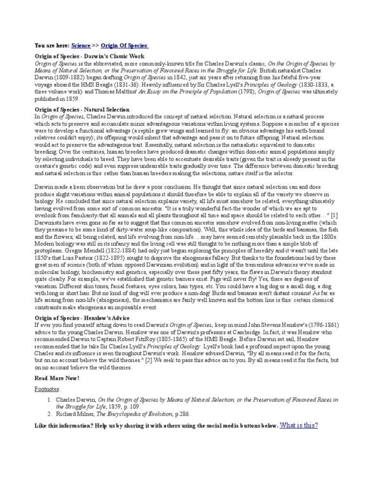 ON THE ORIGIN OF SPECIES PDF FREE DOWNLOAD visual data 5