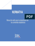 Normativa para Presentación de Gráficos y Cuadros