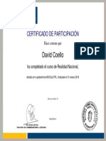 Certificado Realidad Nacional