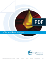 SGE Analytical Science - 2015 - Oils and Fats Analysis