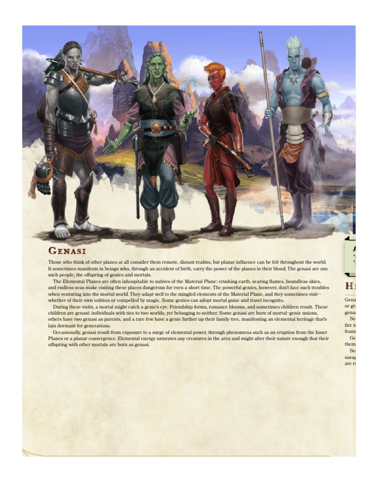 Air Genasi Race Features