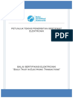 Juknis Penerbitan Sertifikat Elektronik