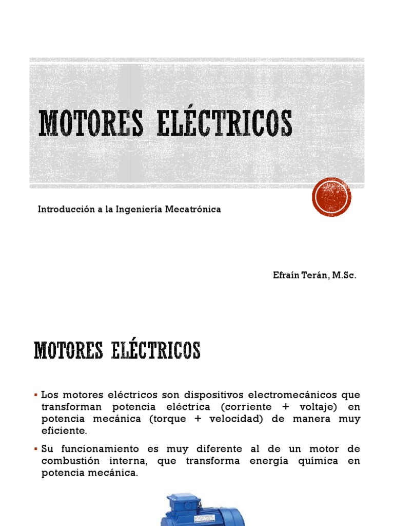 Introducción a Motores Eléctricos y Tipos | PDF | Motor eléctrico ...