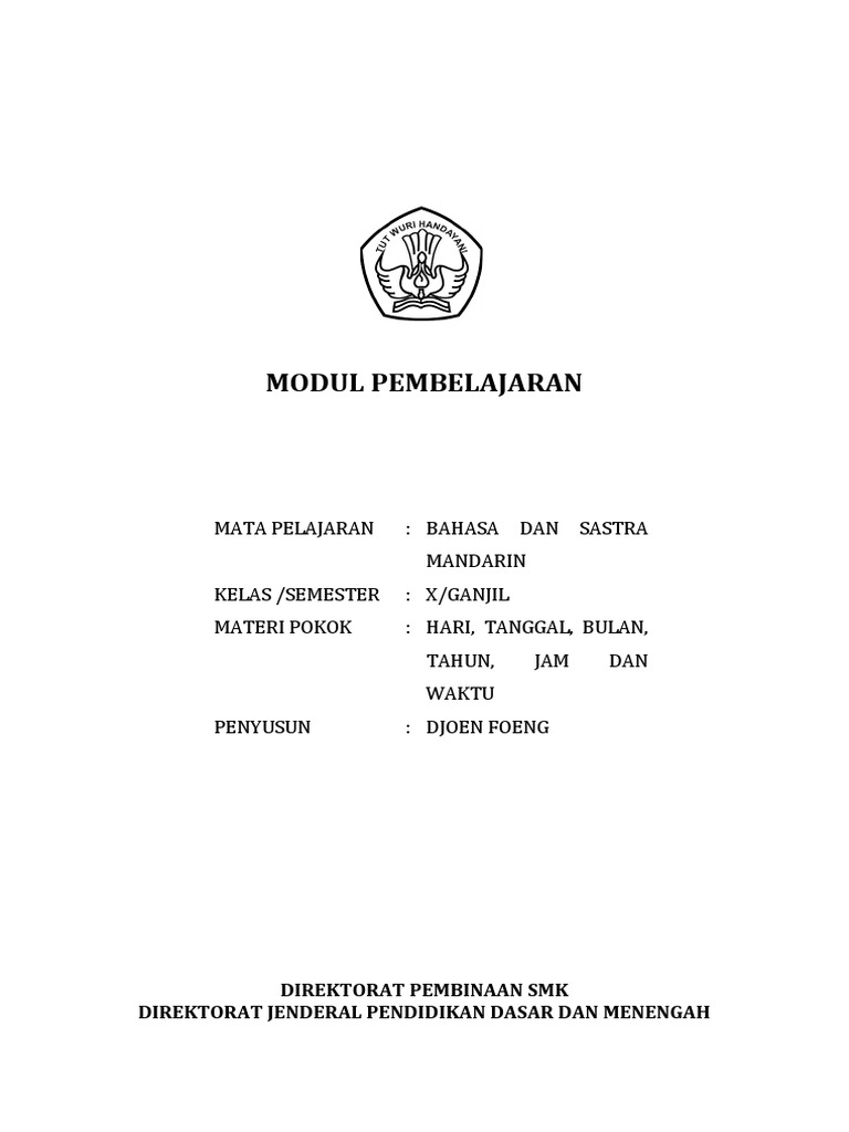 Modul Pembelajaran Kelas X Pdf