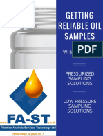 Oil Sampling With Valves and Tubes