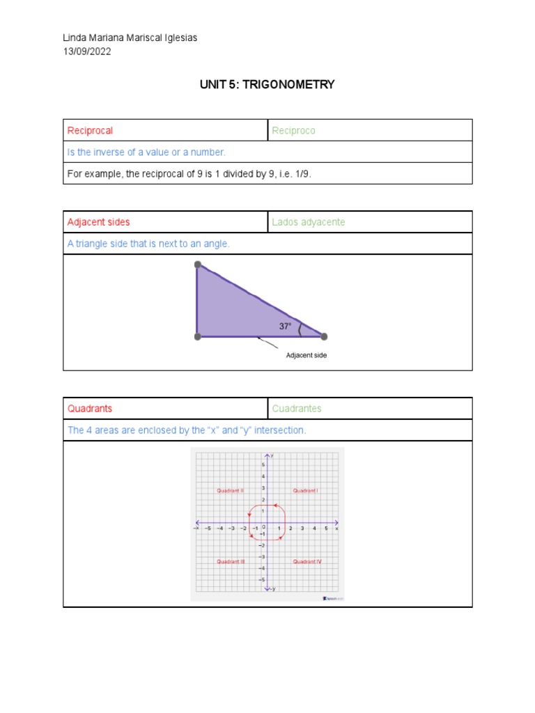 Trigonometry Logbook | PDF