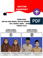 Pemilihan Ketua dan Wakil Dewan Penggalang MTs Nurul Amin 2022