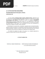 Ejemplo de Carta de Solicitud Formal | PDF