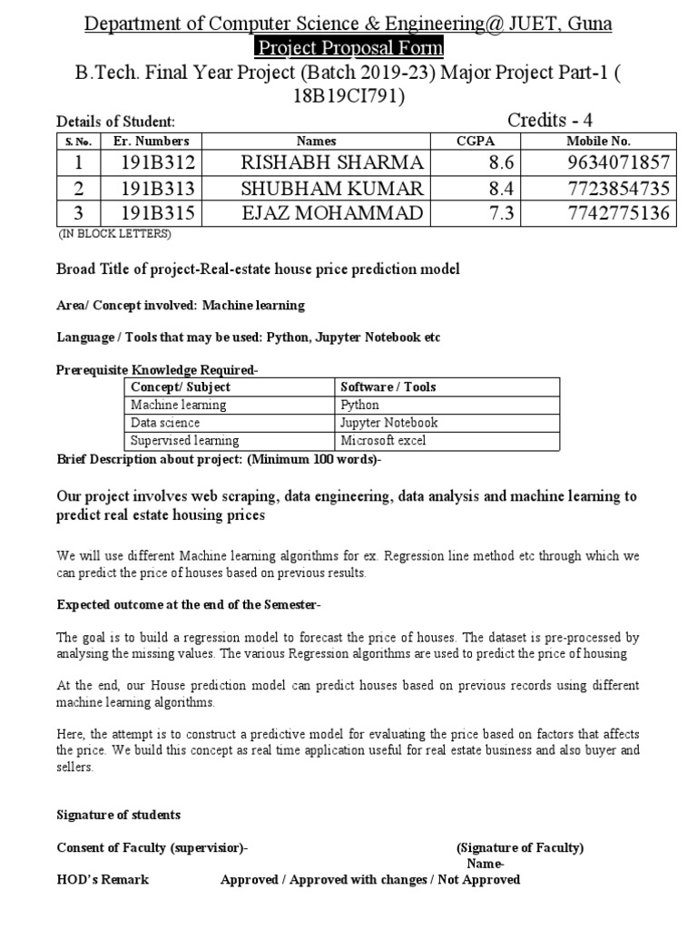 Real Estate Price Prediction Project | PDF | Computers | Technology ...