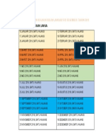 Jadwal Kegiatan Kesjaor